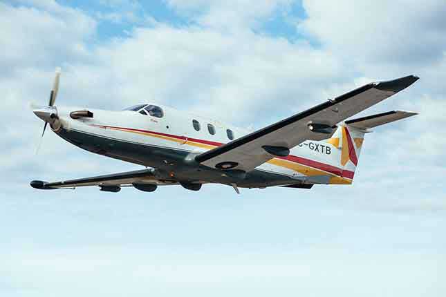 North Star Air PC-12 image supporting charter travel toward Winnipeg and northern Manitoba lodge gateways for Gangler's